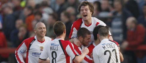 Stevenage Borough celebrate